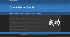 Desktop Screenshot of orientmaster.de