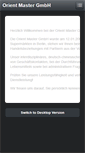 Mobile Screenshot of orientmaster.de