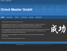 Tablet Screenshot of orientmaster.de